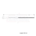 thumbnail image 2 of Cable Chicote Embrague CAHSA Compatible Con Chevrolet S10 1.9L 2.0L 2.8L 1982 1983, 2 of 6