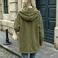 thumbnail image 4 of Corduroy Jacket for Women Oversized Long Sleeve Button Down Jacket Casual Work Travel Fall Winter Coat, S, 4 of 8