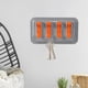 thumbnail image 3 of Ganchos plegables de pared para colgar sombreros y teléfono. naranja gris, 3 of 9