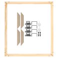 thumbnail image 1 of Unique Bargains Canvas Stretcher Bars Kit, 24x16 Inch Rectangle Solid Wood Frame for Paint, Prints, Oil Paintings, Wood Color, 1 of 5