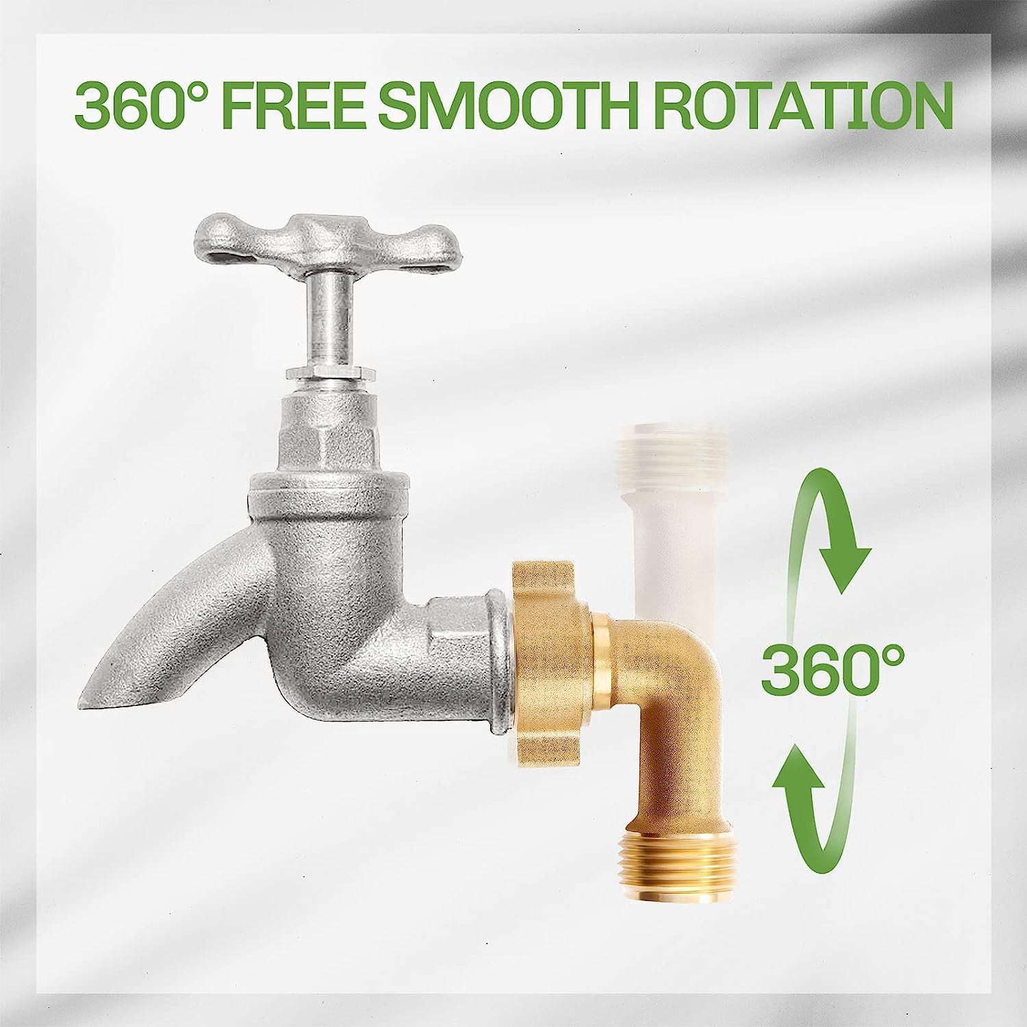 HRTGFD-Litorange Garden Hose Elbow Connector 90 Degree Brass Hose Elbow Fitting Quick Swivel Connect Adapter Thread Size 3/4" + 2 Pressure Washers