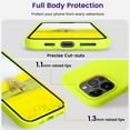 thumbnail image 6 of Designed for iPhone 14 Pro Max Case, Silicone Shockproof Slim Thin Phone Case for iPhone 14 Pro Max 6.7 inch (Fluorescent Yellow), 6 of 13