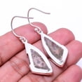 thumbnail image 2 of Asteroid Jasper -Madagascar Designer Handmade 925 Sterling Silver Earring 1.76", Asteroid Jasper Earring E_9505_345_42, 2 of 2