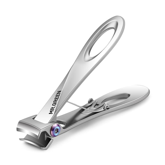 MR.GREEN Nail Clippers Wide Jaw Opening Stainless Steel Fingernail Clipper Thick Hard Toenail Cutter Manicure Scissors Tools