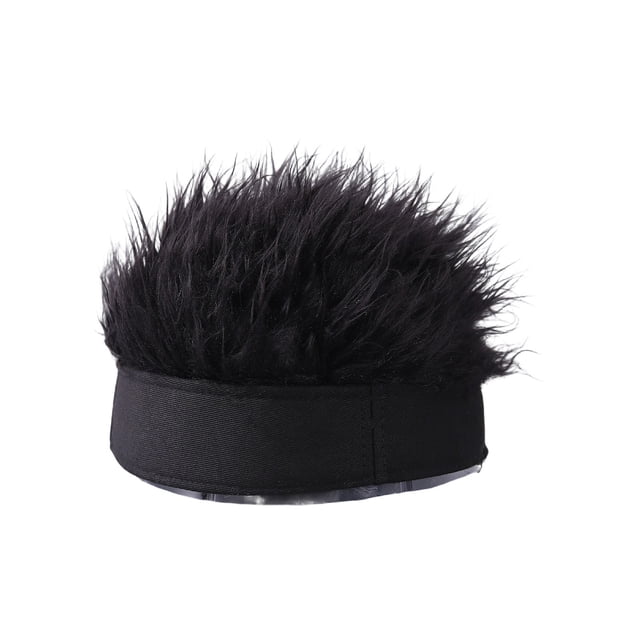 Novelty Hair Hat Peaked Baseball Cap Wig Accessory For Parties And