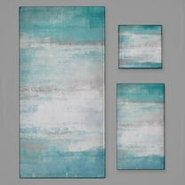 Teal Green White Graffiti Abstract Art Bath Towel Sets For Bathroom Hand Towels Fingertip Towels 3 Piece Soft Absorbent For Bathroom Kitchen Hotel Beach
