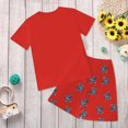 thumbnail image 4 of Toddler Outfits for Boys Boys Summer Fashion Suit Cartoon Graphic Print Short Sleeve Crewneck T Shirt Breathable Summer Shorts Trendy, 4 of 5