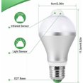 thumbnail image 2 of Bombillas LED con sensor de movimiento infrarrojo PIR, solución multiusos para pasillos y garajes, diseño de ahorro de energía que reemplaza a las bombillas halógenas de 50 W, súper sensibles para, 2 of 5