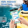 thumbnail image 7 of JOTO Waterproof Case Universal Phone Holder Pouch, Underwater Cellphone Dry Bag Compatible with iPhone 13 Pro 12 11 Pro Max XS XR X 8 7 6S, Galaxy S21 S20 S10 Note Pixel Up to 7.0" -2 Pack,Green, 7 of 7