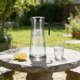 thumbnail image 4 of Jarra de agua fría a rayas acrílicas de plástico PC con tapa de acero inoxidable, gris marrón transparente, resistente al calor 1000ml 1200ml 1500ml para zumo de té helado, 4 of 6