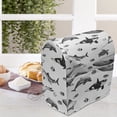 thumbnail image 3 of Nautical Stand Mixer Cover, Vintage Monochrome Style Pattern with Whales Exotic Fishes and Turtles, Kitchen Appliance Organizer Bag Cover with Pockets, 5 Quarts, Charcoal Grey White, by Ambesonne, 3 of 4