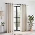 thumbnail image 2 of Curtain Rods for Windows 66 to 120, 1 Inch Adjustable Heavy Duty Black Curtain Rod, Outdoor Indoor Room Divider Modern Drapery Pole, 66-120", 2 of 8