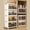 4drawers, variant on Jiarui 4 Tier Stackable Plastic Storage Bins with Lids, Collapsible Closet Organizers and Storage with Wheels