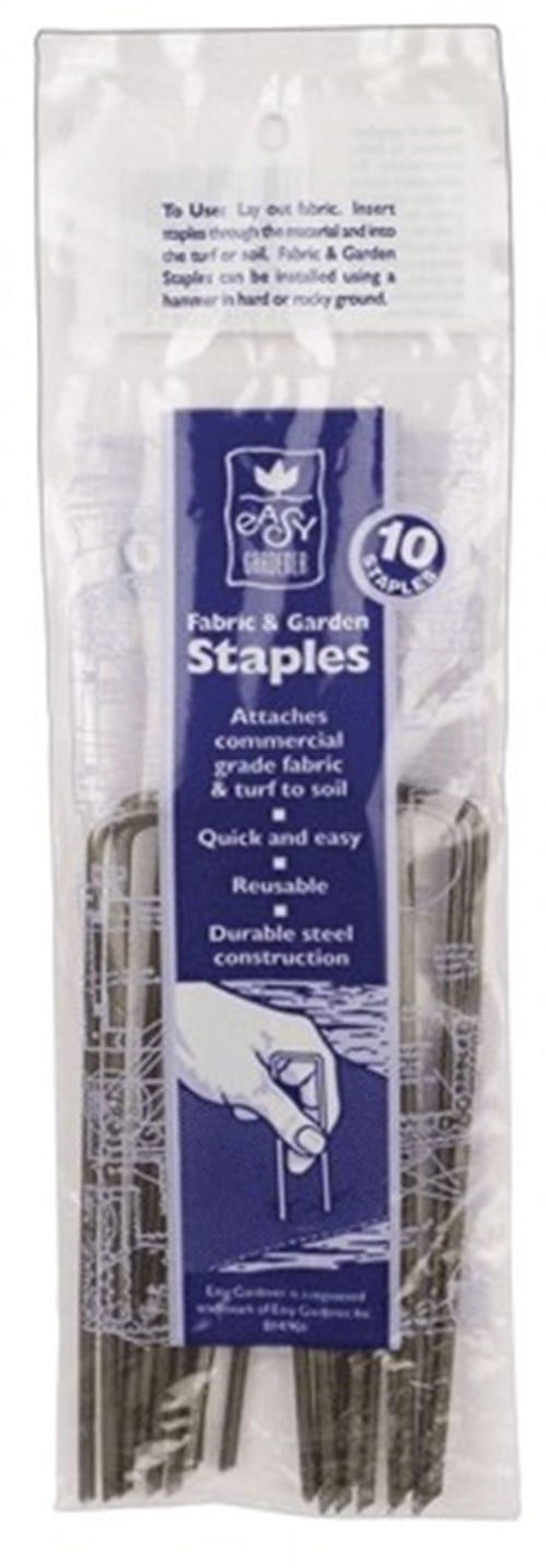 Easy Gardener 814 016069003937 Fabric & Garden Staples Attaches Landscape Fabric and Turf to Soil (4, 10 - image 3 of 3