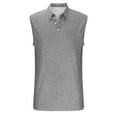 thumbnail image 4 of UQJfacai Sleeveless Shirts for Men Distressed Washed Tank Tops Henley Lapel Button V Neck Shirt Vintage Solid Tee Tops with Pocket M-3XL, 4 of 6