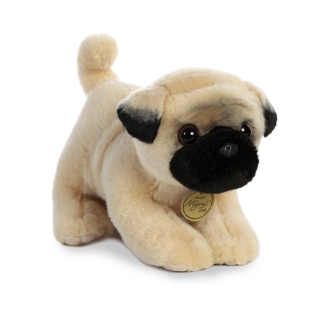 Peluche Aurora® Adorable Miyoni® Tots Pug Pup de 25 cm