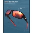 thumbnail image 2 of Rulwuck polarized sports sunglasses for men and women, driving sunglasses, night vision sunglasses, cycling, running, fishing, golf goggles, unbreakable frame, 2 of 7