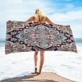 thumbnail image 1 of Fiudx Toalla de Playa de Microfibra, Ligera y Resistente a La Arena, de Secado Rápido, Ideal para Viajes, Piscina o Playa, Compacta y Portátil, Tamaño 76 X 152 Cm, Multiusos., 1 of 7