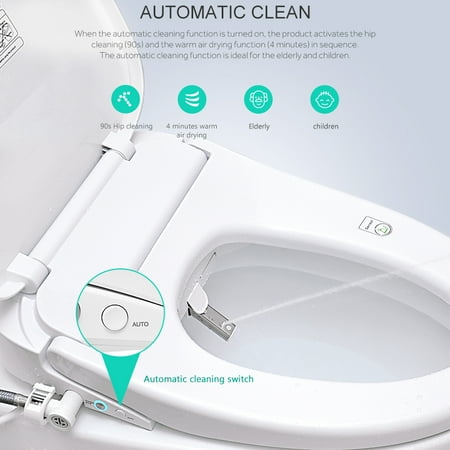 Electronic Bidet Toilet Seat Instantaneous Water Heating Heated Seat Elongated Walmart Canada