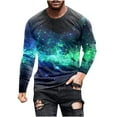 thumbnail image 2 of EQWLJWE Men's Unisex Cotton T-Shirt Men's Unisex Daily T Shirt 3D Print Graphic Prints Cross Print Long Sleeve Tops Casual Blouse, 2 of 3