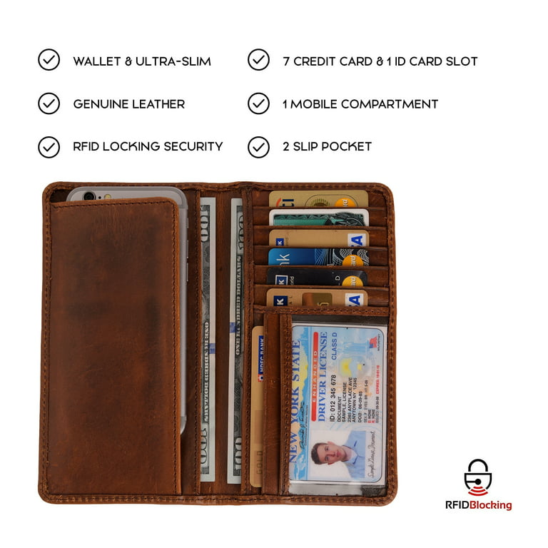 Luxury High Quality Wallet Mens Soft Leather Bifold ID Credit Card Holder  Gift 
