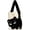 White, variant on JennyShop Women Tote Purse with Kitten Shape Embroidery, Fashion Plush Shoulder Handbag Cute Cat Underarm Bag