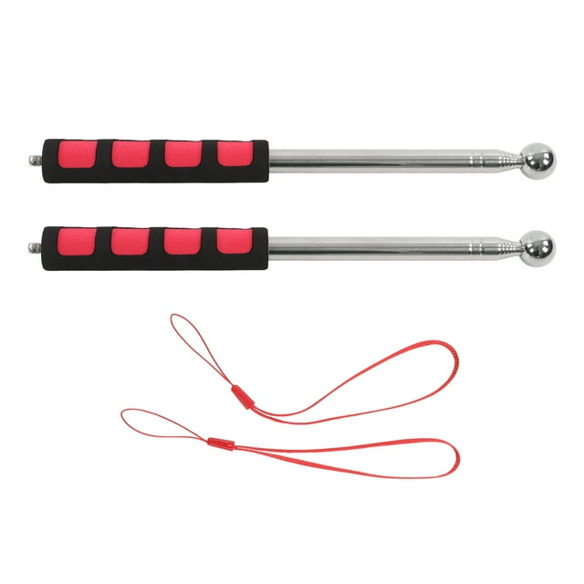 Fyydes 2pcs 120cm Portable Guide Flag Pole Stainless Steel Handheld Flagpole Telescoping Extendable Handheld Flagpole,Telescopic Handheld Flagpole