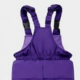 thumbnail image 4 of Odeerbi Toddler Boys Girls Ski Sui Waterproof Snowsuits Winter Down Jacket 2024 Fashion Solid Color Down Jackets Keep Thickening Warm Outdoor Coat Jumpsuit Set Purple 5-6 Years, 4 of 9