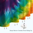 thumbnail image 6 of Colorful Tie Dye Pattern Shower Curtain 36"x72" ,Bathroom Decorative Shower Curtains Set with 12 Hooks,Modern Waterproof Washable Shower Curtain, 6 of 6