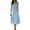 Blue, variant on 2 Piece Skirt Set for Women Crew Neck Sleeveless Shirt Draped A Line Midi Skirt with Pockets High Waisted Outfits