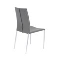 thumbnail image 3 of Eurostyle Max Dining Chair in Gray Leather, 3 of 4