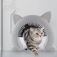 thumbnail image 3 of Pet Cat Door Hole With Brush For Grooming Access Direction Controllable Pet Come In Out Freely, 3 of 8