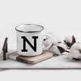 thumbnail image 2 of Koyal Wholesale 11oz. Stainless Steel Campfire Coffee Mug Gift, Camp Monogram Initial N, 1-Pack, 2 of 4