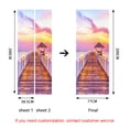 thumbnail image 4 of 77x200cm Etiqueta de puerta 3D Bodega Foto Mural Trompe l'oeil Calcomanías de pared PVC Papel tapiz impermeable para dormitorio Baño Cocina Decoración Pegatinas de puerta, 4 of 5