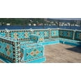 thumbnail image 2 of Turquoise Arabic Floor Pillows, Sleeper Sofa, Diwan Sofa, Turkish Sofa Seating, Sofa Bed, Arabic Majlis, Floor Seating Sofa, Floor Cushions, 2 of 5