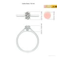 thumbnail image 5 of ANGARA Natural 0.76 Ct. Diamond Solitaire Engagement Ring in Sterling Silver for Women (Ring Size: 9), 5 of 10