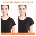 thumbnail image 4 of Raindrops 2 Pairs Women Underwear Shoulder Pads Adhesive Silicone Shoulder Enhancer Shoulder Pads Anti-Slip Shoulder Pads Accessories (Transparent, Size L), 4 of 8