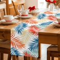 thumbnail image 5 of Table Runners 120 Inches Long Dress Scarves, Tropical Botanical Farmhouse Coffee/Dining/Kitchen Table Decor Table Runner for Living Room, Summer Colorful Palm Leaves Boho 13x120 Inch, 5 of 9