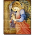 thumbnail image 1 of Ceramic Tile Mural-Edward Burne-Jones Angels Backsplash Tile Mural 29. 32" w x 40" h using (20) 8 x 8 ceramic tiles, 1 of 3