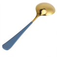 thumbnail image 2 of Heaveant Soup Spoon, 5Pcs 6 Colors Optional Stainless Steel Durable Children Spoon Cutlery Set for Home Kitchen Use(Blue), 2 of 8
