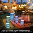 thumbnail image 7 of Beach in Night Flickering Flameless LED Candles set of 2 Battery Operated 18-Key Remotes Timer Halloween Fall Decor D3''xH4''5'', 7 of 7