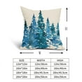 thumbnail image 7 of ABSOP Watercolor Green Tree Pillow Covers 22X22 Inch Set of 2 Winter Christmas Pillow Cases Watercolor Rustic Forest Pillowcase for Living Room Couch Sofa Porch Outdoor, 7 of 7