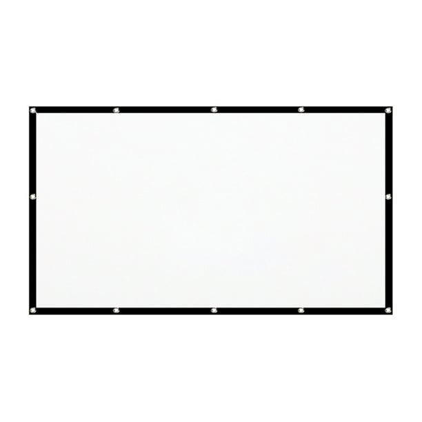 Pantalla de proyector HD portátil de 70 pulgadas Pantalla de proyección 16: 9 Grueso plega Carevas Pantalla del proyector