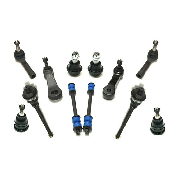 12 Piece Kit Tie Rod Ends Ball Joints Sway Bar Links Pitman and Idler Arms Fits select: 1999-2007 CHEVROLET SILVERADO, 1999-2007 GMC NEW SIERRA