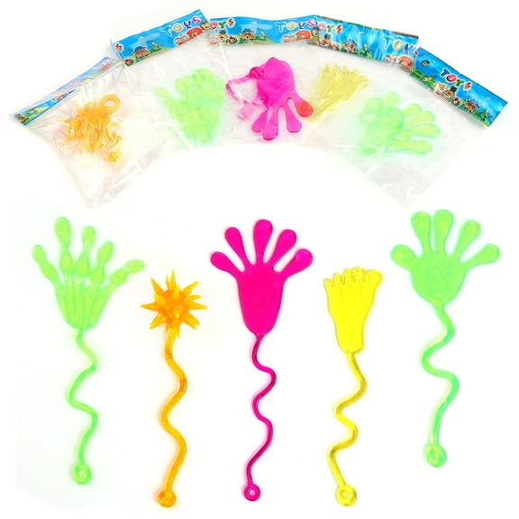 40 Pcs Sticky Hands Party Favors for Kids Birthday Supplies Goodie Bag Stuffers Classroom Treasure Box Carnival Prizes Bulk Treat Gift Stuff Pinata Fillers