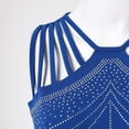 thumbnail image 6 of HXWCHs Straight Leg Jumpsuits for Women, Stylish Women's Sleeveless Jumpsuit with Zipper Front and Elegant Mesh Waistband Design L Blue, 6 of 7