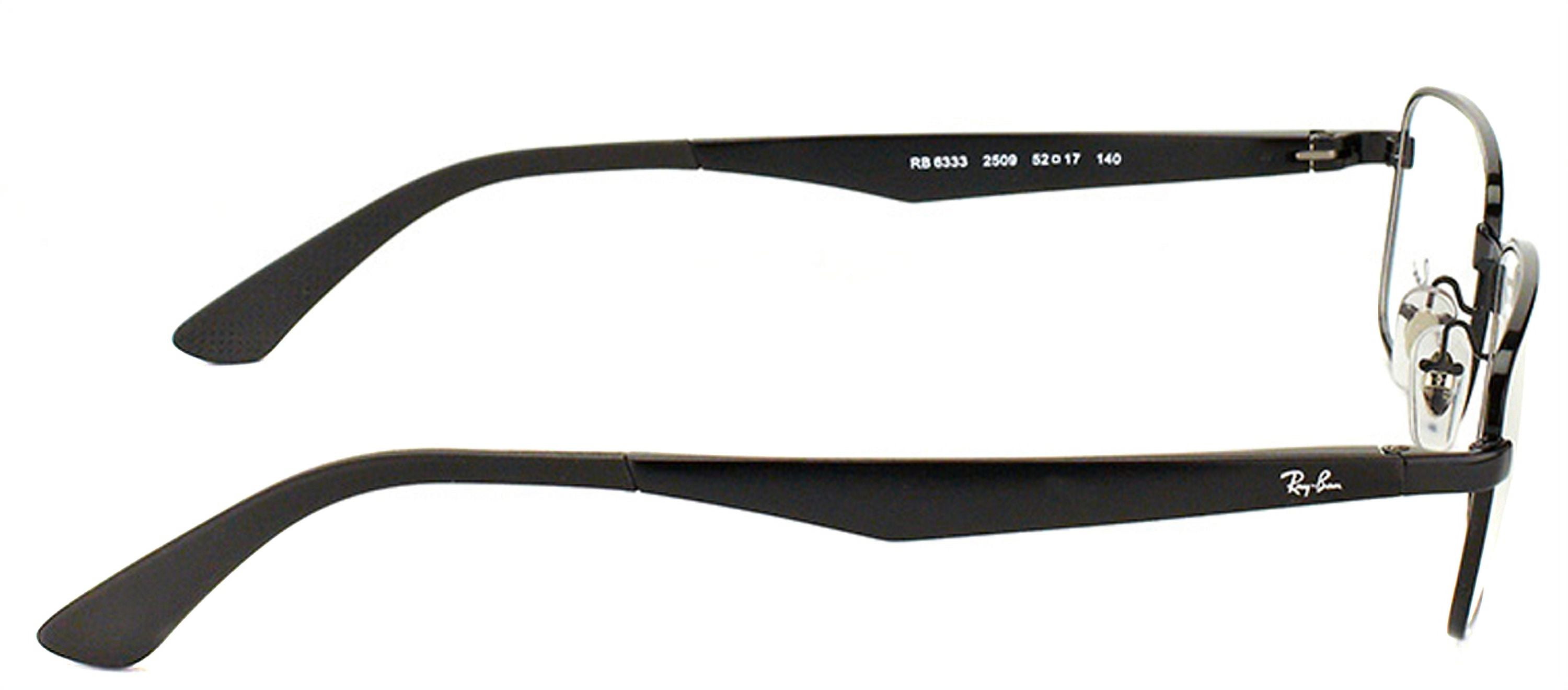 Ray-Ban Unisex RX6333 Rectangle Metal Optical Eyeglasses, 54mm