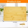 thumbnail image 2 of GCQFZ Bamboo Cutting Board for Breville BOV450XL Mini Smart Toaster Oven, 15.2" L x 9.5" W x 1.2" Th Toaster Oven Accessories with Heat-Resistant Non-Skid Rubber Bumper, 100% Natural Organic Bamboo, 2 of 7