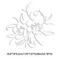 thumbnail image 2 of Speravity Etiqueta engomada del patrón de flores Vivid Car-Window Paster Modificación única Paster Etiqueta engomada universal del vehículo para la Vehículos, repuestos y accesorios Mis No.1 Speravity VI009246-01, 2 of 6