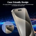 thumbnail image 6 of IC ICLOVER Tempered Glass Screen Protector for iPhone 15 Pro, Anti-Scratch, HD Clear Film (6.1 inch), 6 of 7